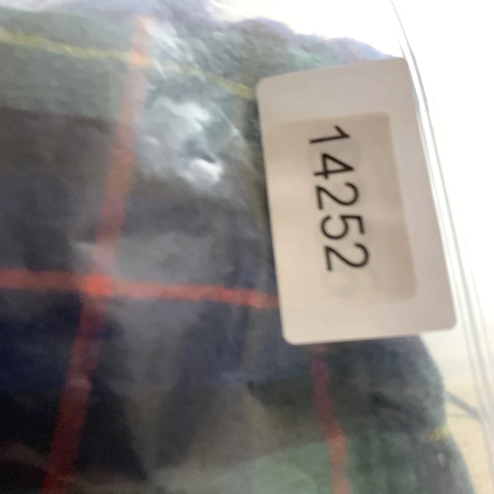 J. Crew Flannel Shirt Mens Large Green Plaid  Long Sleeve Cotton Button Up
